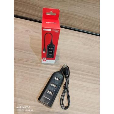 Imagem de HUB USB 2.0 com 4 Portas de Alta Velocidade 480Mbps - Tomate MST-005