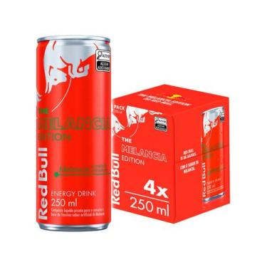 Imagem de Bebida Energética Red Bull Melancia 250ml 4 Unidades, Melancia