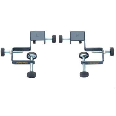 Imagem de Braçadeira de ângulo reto Powertec para gabarito de gaveta, instalação