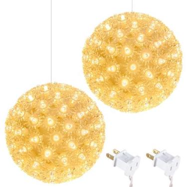 Imagem de Bola de luzes de Natal Brightown de 15 cm com 100 lâmpadas LED
