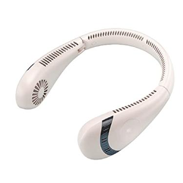 Imagem de WYUYIWH Ventilador portátil silencioso, mini ventilador de pescoço, ventiladores pessoais de pendurar no pescoço pequeno ventilador de esportes, 3 velocidades ajustáveis, viagem ao ar livre em casa