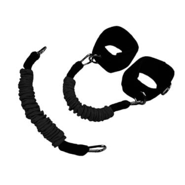 Imagem de Aymzbd Faixas de Resistência para Pernas, Cordas de Resistência para Tornozelo, Cintos de Treinamento de Salto para Cintura, Ideais para Exercícios de Taekwo, Preto