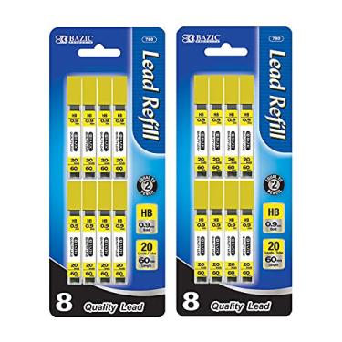 Imagem de Recargas de grafite para lapiseira BAZIC HB 0,9 mm (160 unidades/pacote), refil de grafite para esboço de grafite, esboço, 2 unidades