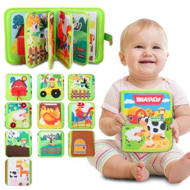 Imagem de Brastoy Placa de Montessori Sensorial para Crianças Maleta Educativa Brinquedos (Fazenda)