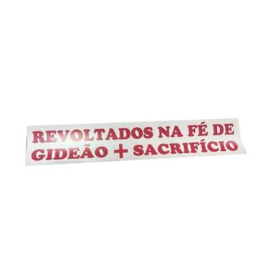 Imagem de Adesivo Revoltados na Fé Gideão - 50 Unidades - 20x5 cm - no-brand