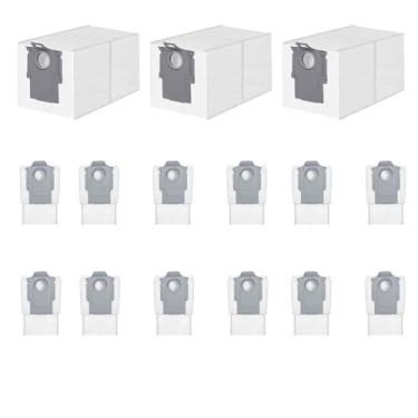 Imagem de (15 pacotes) Compatível com Roborock QV 35A/QV 35S/Qrevo S5V/Saros 10/10R/Qrevo/Q RevoS/Qrevo Pro/Plus/MaxV/Master/Curv S5X/Edge S5A/S8 MaxV/S8 Max Ultra Robot Aspirador, 3,5L Grande Capacidade