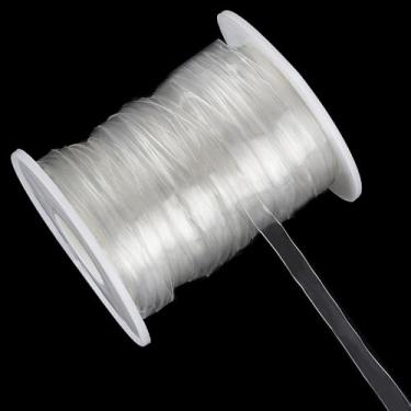 Imagem de letsinstyle 44 jardas 0,5 polegadas tira elástica transparente, sutiã elástico, sutiã invisível suprimentos de ombro para lingerie dança sutiã traje de banho pano projeto de costura