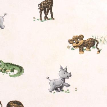 Imagem de Papel De Parede All Kids Bichinhos Fundo Amarelo H2912702 Rolo 10m X 0,53m