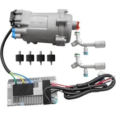 Imagem de Censeanku Compressor elétrico universal AC 20cc/r para compressor de ar condicionado automático de 12V para R134a