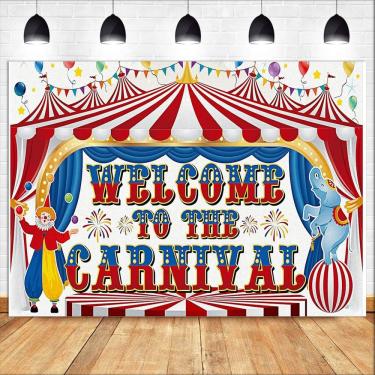 Imagem de Tapeçaria pendurada na parede, festa de carnaval, circo, palhaço 150x100cm