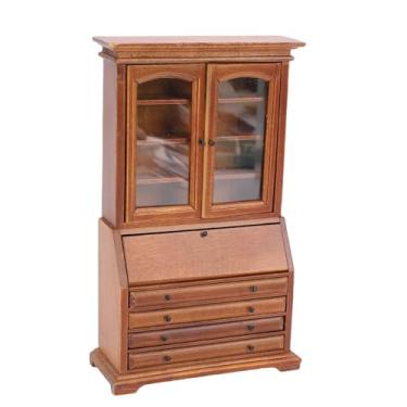 Imagem de RiToEasysports Estante de Casa de Bonecas, Armário de Estante Em Miniatura para Decoração de Casa de Bonecas Em Escala 1:12, Prateleira de Exibição de Móveis, Madeira de Bétula, Tamanho Compacto