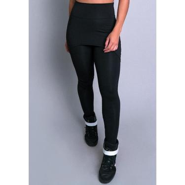 Imagem de Calça Legging Suplex Saia Tapa Bumbum Estampada Cintura Alta Fitness Mvb Modas-Feminino