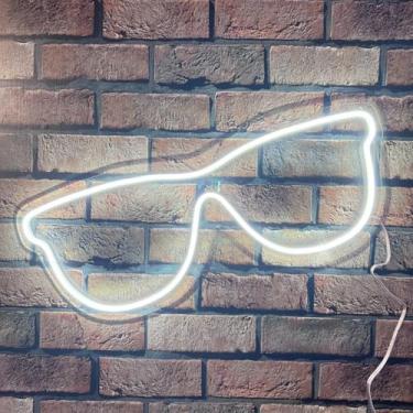 Imagem de Painel Neon Led Iluminação Decoração Óculos Loja 55cm