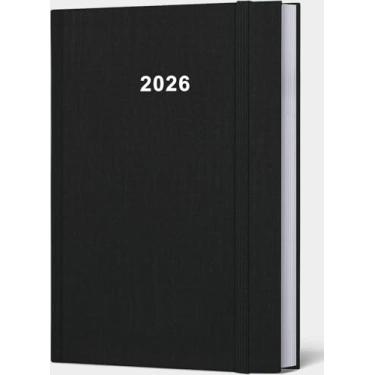Imagem de Planner 2023-2024 - Agenda semanal e mensal de agosto de 2023 a julho de 2024, agenda acadêmica 2023 2024 com papel premium, bolso interno, faixa elástica, capa dura, organizador diário perfeito, 14 cm × 20 cm, preto