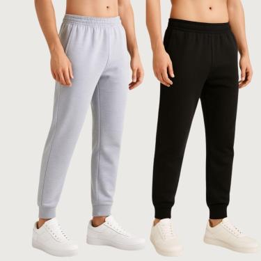 Imagem de Kit 2 Calça Jogger Moletom Masculina Conforto e Estilo para o Dia a Dia-Masculino