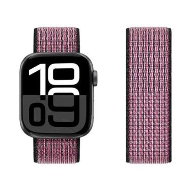 Imagem de Pulseira De Nylon Para Apple Watch 44mm 40mm 45mm 41mm 42mm 38/45mm Br