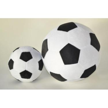 Imagem de Bolas de Futebol  Branca e Preta 20 cm e 12 cm  - Elza Lemos
