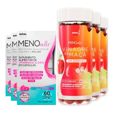 Imagem de 3pt Meno Aliv + 3pt Vinagre de Maçã - Bem-estar Feminino, Digestão e Metabolismo
