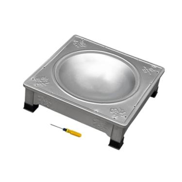 Imagem de Bothyi Fogueira compacta, leve, portátil, aço inoxidável, lenha, braseiro para pátio, quintal, mochila, jardim, caminhada, quadrado