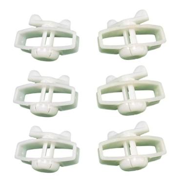 Imagem de Ioensy Fita tensora para arame de cerca elétrica, ferramenta versátil, reutilizável e ao desgaste para reparos. Tensionador de arame para postes e, Branco 6 Peças