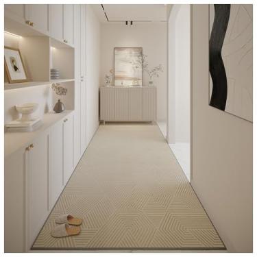 Imagem de SPXMQSS Tapetes para corredores, tapetes longos para corredor, resistente ao desgaste, antiderrapante, lavável, tapetes de cozinha para entrada, quarto, lavanderia, não cai, B, 120 x 200 cm