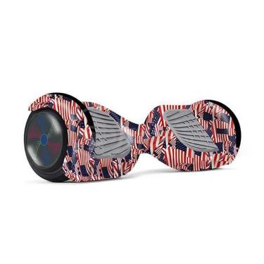 Imagem de Hoverboard Infantil Skate Elétrico Adesivado America Led USA