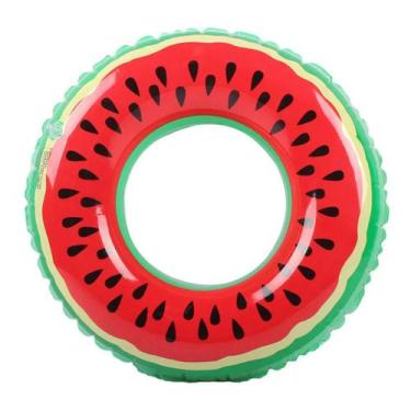 Imagem de Boia Inflável Infantil Redonda Melancia Piscina e Praia Diversão Segur
