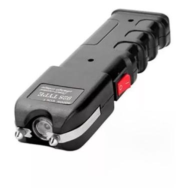 Imagem de Maquina de defesa Lanterna Tática Auto Defesa 928, LED, Recarregável, 12.000 lm, Preta, Uso Tático