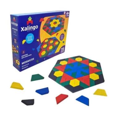 Imagem de Jogo Mosaico 72 Peças, Didático, Mdf, Xalingo - Xalingo Brinquedos