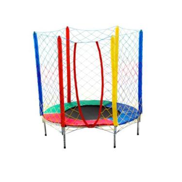 Imagem de Cama elastica 1,44m suporta 80 kg - TRAMPOLIM BRINQUEDOS, Colorido