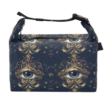 Imagem de STAYTOP Mysterious Eyes Lancheira com fivela de alça, lancheira isolada para meninos e meninas, lancheira térmica para trabalho escolar