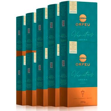 Imagem de Café Moído Premium Orfeu Arara Kit 10 Pacotes de 250g