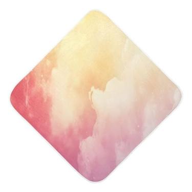 Imagem de STAYTOP Lindas toalhas de bebê amarelas de musselina com capuz, toalha de banho super macia, toalhas de banho absorventes para banho recém-nascido unissex 76 x 76 cm