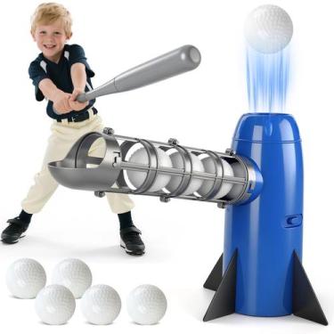 Imagem de Máquina automática de arremesso de beisebol AuntyFey Auto Kids