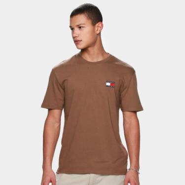 Imagem de Camiseta Tommy Jeans Casual Masculina, Bege claro, M