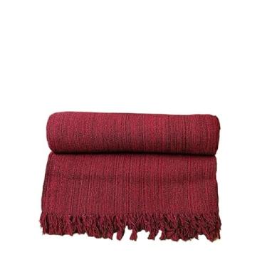 Imagem de Manta Para Sofá Gigante Luxo King 3.0x1.8M Grande 2,40X1,80m Pop 2.10x1.4M Premium De Algodão Capa Decorativa Protetora(Pop 2,20x1,50m VERMELHO MESCL.)