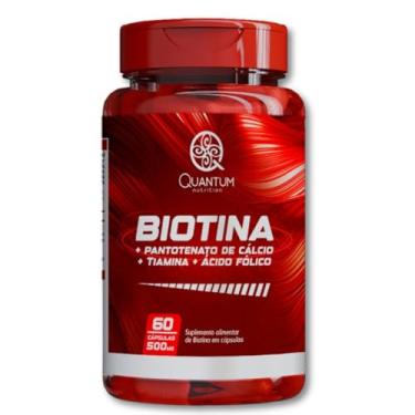 Imagem de kit 1-3 Frascos Biotina 60 Cáps Auxilia Fortalecimento Cabelo Unhas Pele Saudável - Quantum Nutrition