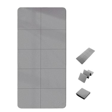 Imagem de Tapete de ioga TPE dobrável de 6/8 mm de espessura - Tapete de exercício portátil antiderrapante para academia em casa, escritório, descanso infantil e uso no dormitório