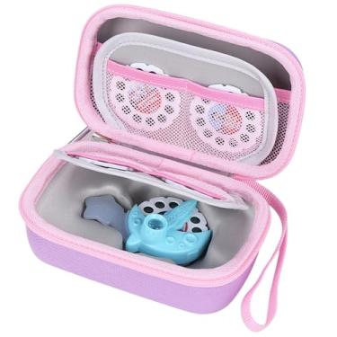 Imagem de Tourmate Capa rígida compatível com miniprojetor Moonlite e carretilhas de história, capa protetora de armazenamento para projetor de contos de histórias, apenas capa (roxo e rosa)