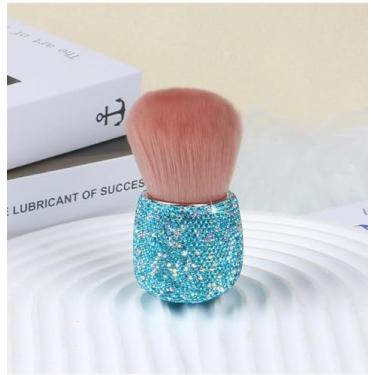 Imagem de Escova de limpeza de barbeiro roxa com cerdas macias, ferramenta de limpeza para cortador de cabelo, escova de barba com alça para higiene diária e uso em barbearia