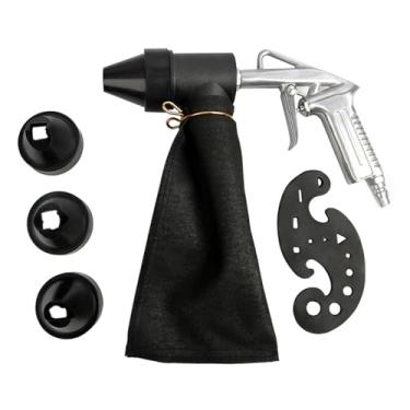 Imagem de Estink 6PCS Ferramenta de Jateamento Pneumática Máquina de Jateamento Jateador de Areia Com Corpo Em Liga Alça Antiderrapante 4 Bicos 1 Molde para Remoção de Ferrugem Polimento (Conector estilo JP)