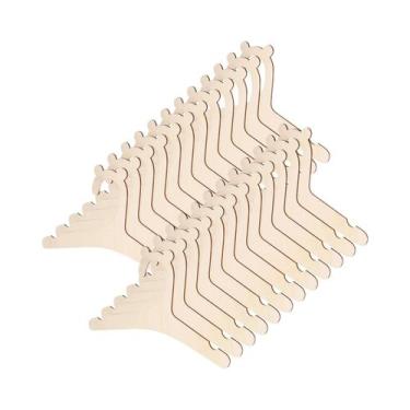 Imagem de Cabides De Madeira Para Bebês De 9 Polegadas, 20 Peças, Design De Urso