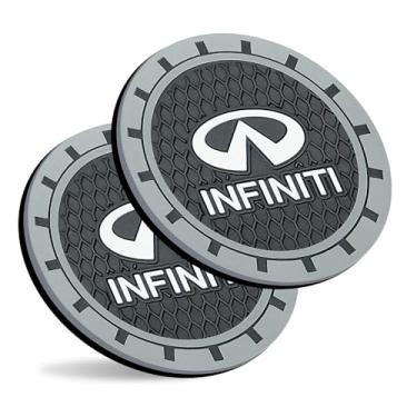Imagem de 2 peças de porta-copos de carro, para Infiniti QX50 Q50 Q70 Q70L Q60 QX30 QX60 Series Porta-copos antiderrapante para carro, 7 cm (estilo 105)