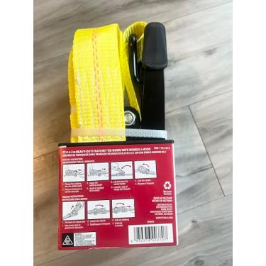 Imagem de Husky 8,2 m x 5,08 cm de amarração de catraca resistente, carga de trabalho de 1,500 kg