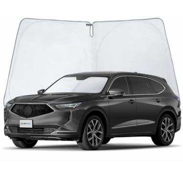 Imagem de CLIM ART Protetor solar de para-brisa para Acura MDX 2022-2026, para-sol dobrável de ajuste personalizado, protetor solar de veículo, capa de para-brisa frontal automotiva, acessórios de carro