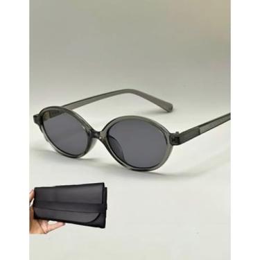 Imagem de Óculos de sol unissex leves e elegantes com proteção solar UV400 e designs modernos para homens e mulheres (Cinza)
