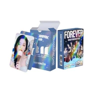 Imagem de Cartões Fotográficos Holográficos HD 124 Peças Cartões Lomo Álbum BABY