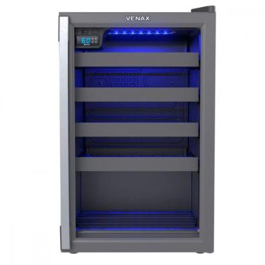 Imagem de Adega Venax Piubella Cave 100 24 Garrafas Cinza - 220V