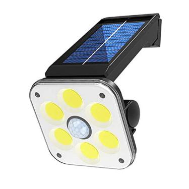 Imagem de Lâmpada Solar LED com Indução Humana de Parede Rotativa para Rua 3 Modos Iluminação Distância Indutiva 5m IP65 Luz Branca 48 SMD 54 COB