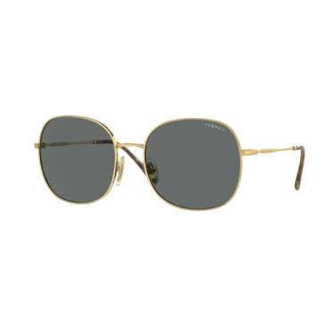 Imagem de Óculos de Sol Vogue Eyewear Polarizado 0VO4272SL 280/T3 Tam 57 / Ouro - Lentes Cinza Gradiente